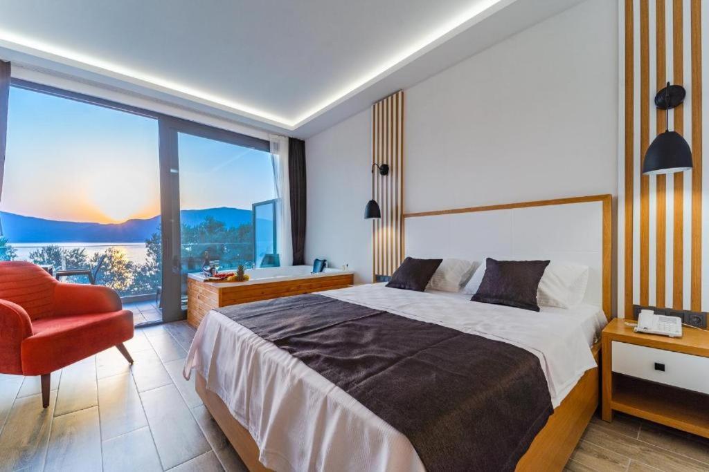 Kalkan Beach Park Hotel Каш Экстерьер фото